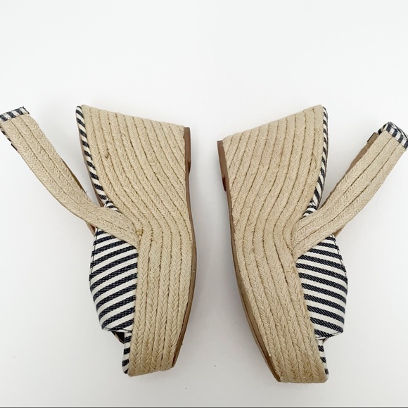 Splendid striped nautical espadrille wedges 8.5 - Picture 8 of 10
